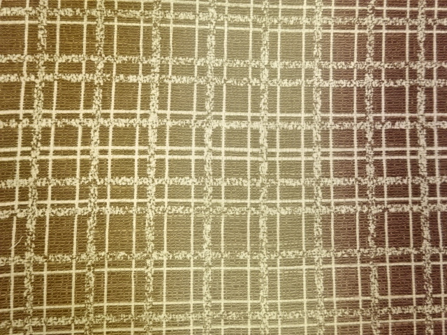  格子模様織出し袋帯